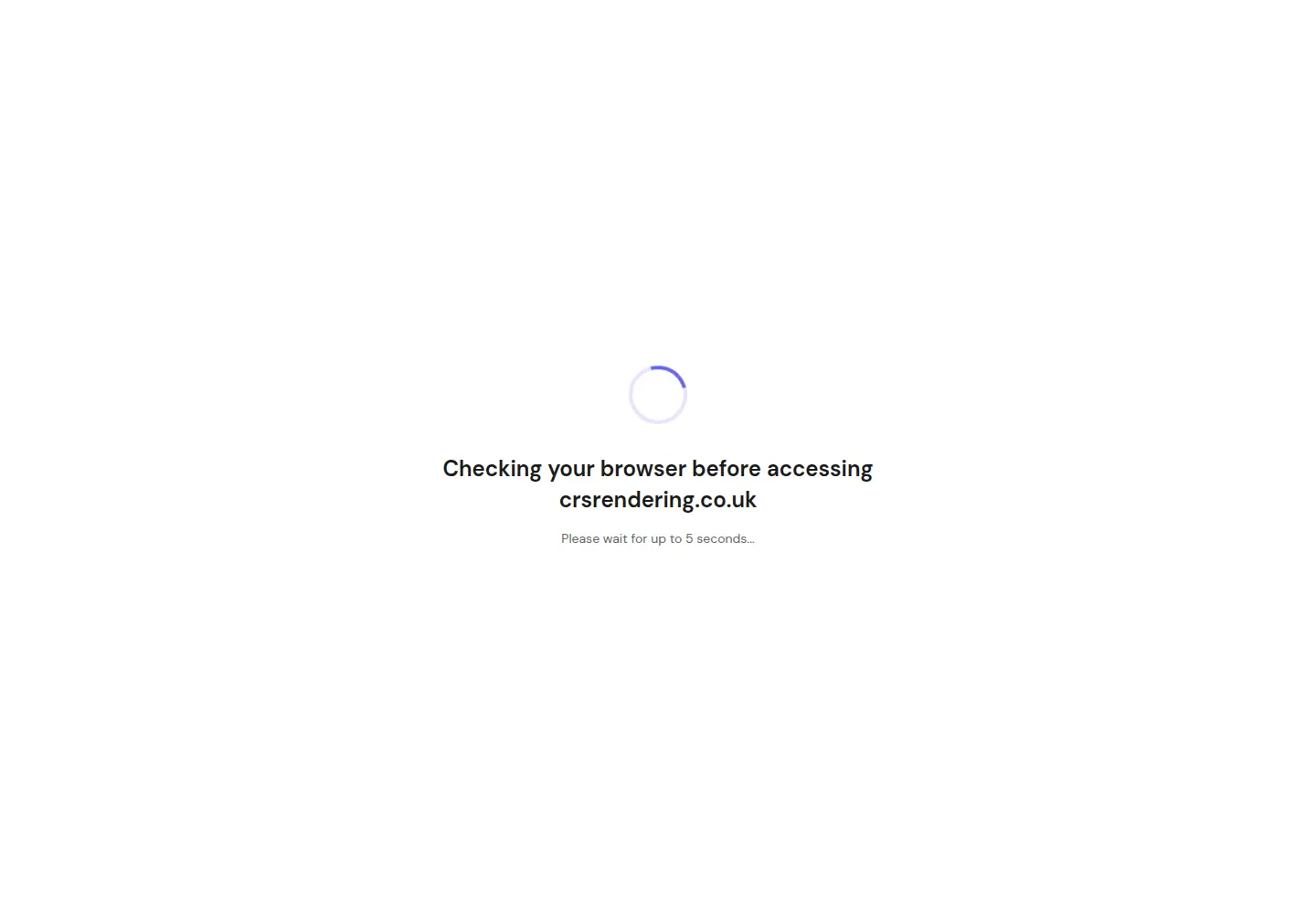 Captured desktop view of the current CRS Rendering website
